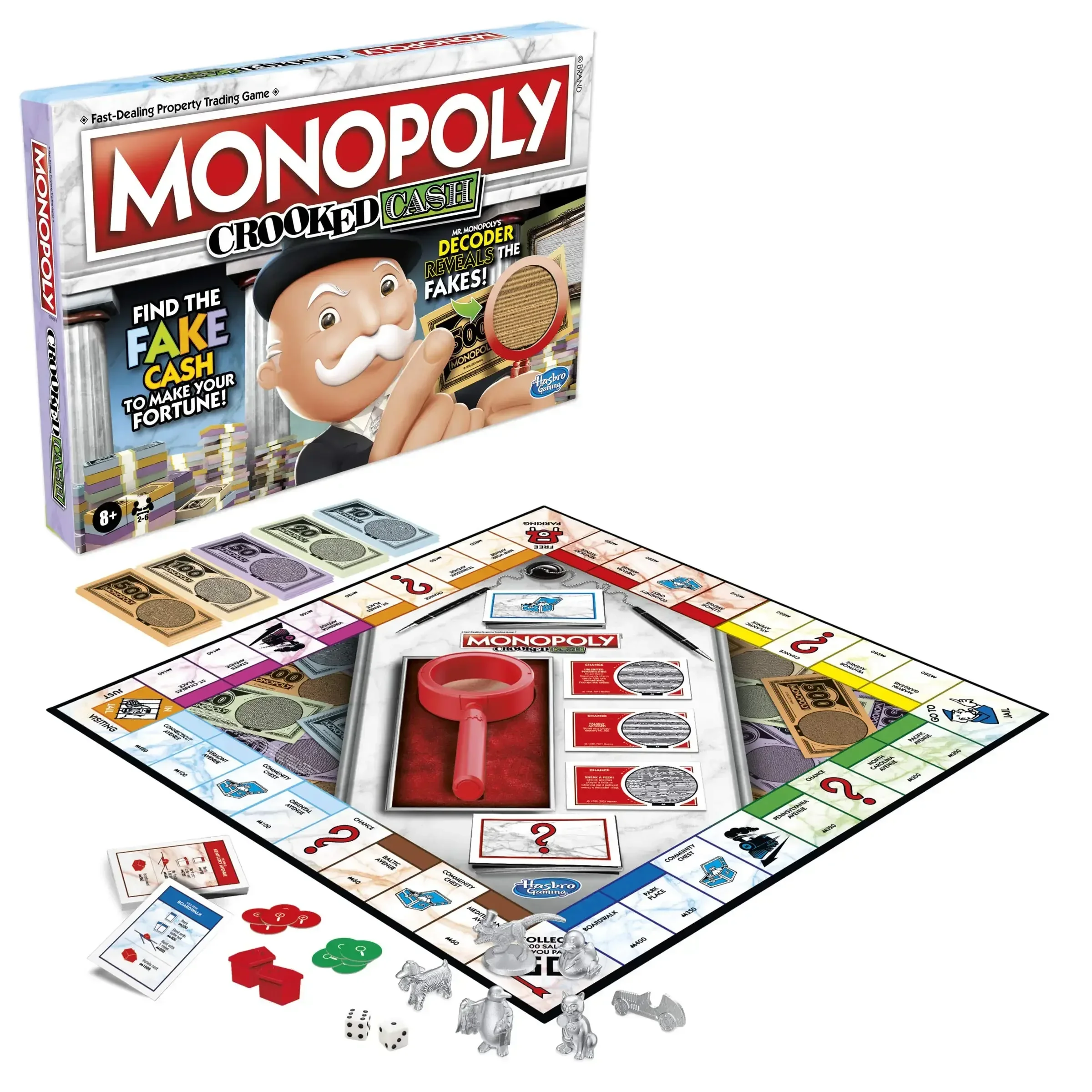 Hasbro Game Monopoly - Juego de Mesa Monopoly Crooked Cash