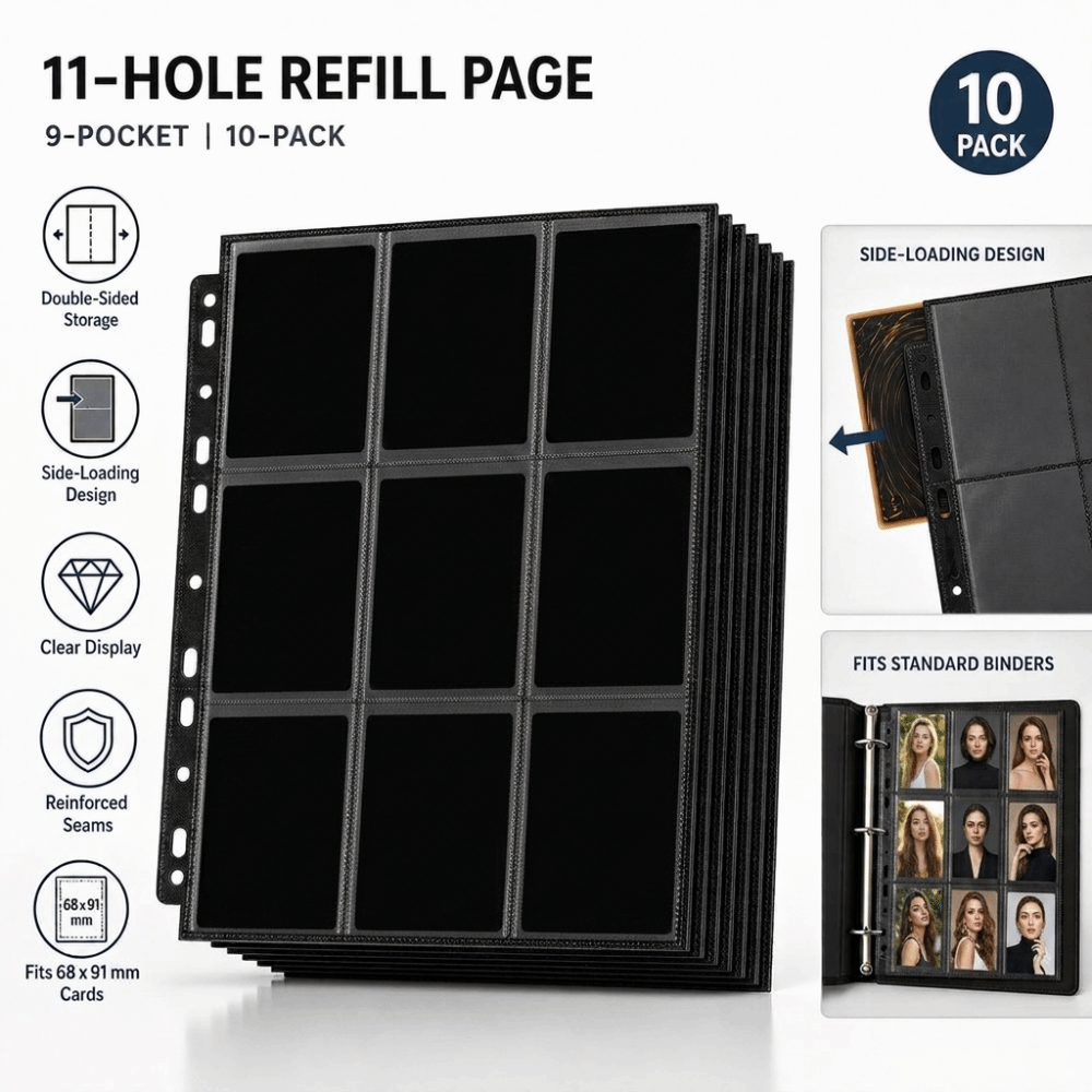 10 unidades de páginas para ál - Trading Card Binder reseña y precio