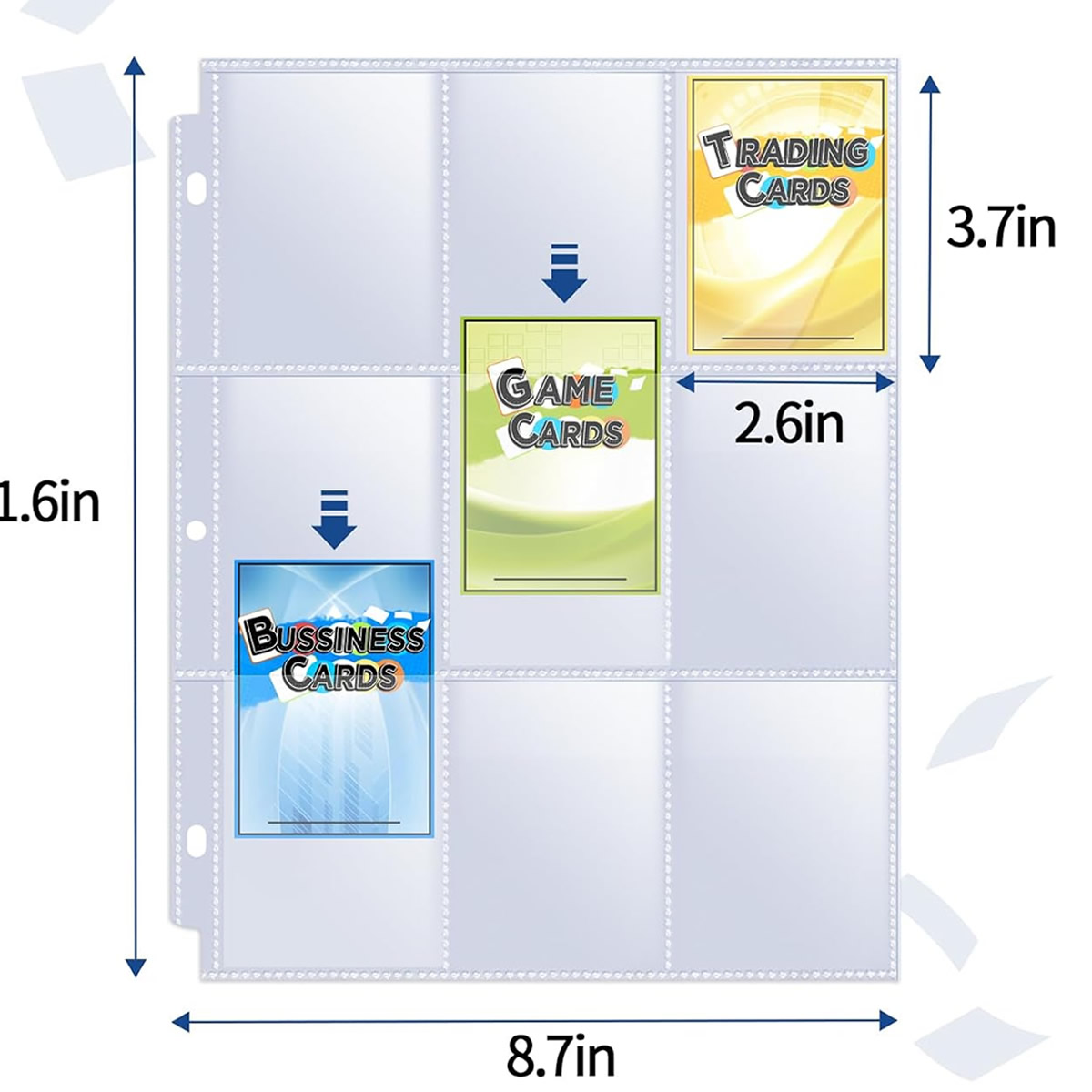 Paquete de 50 Fundas para Tarj - Trading Card Binder reseña y precio
