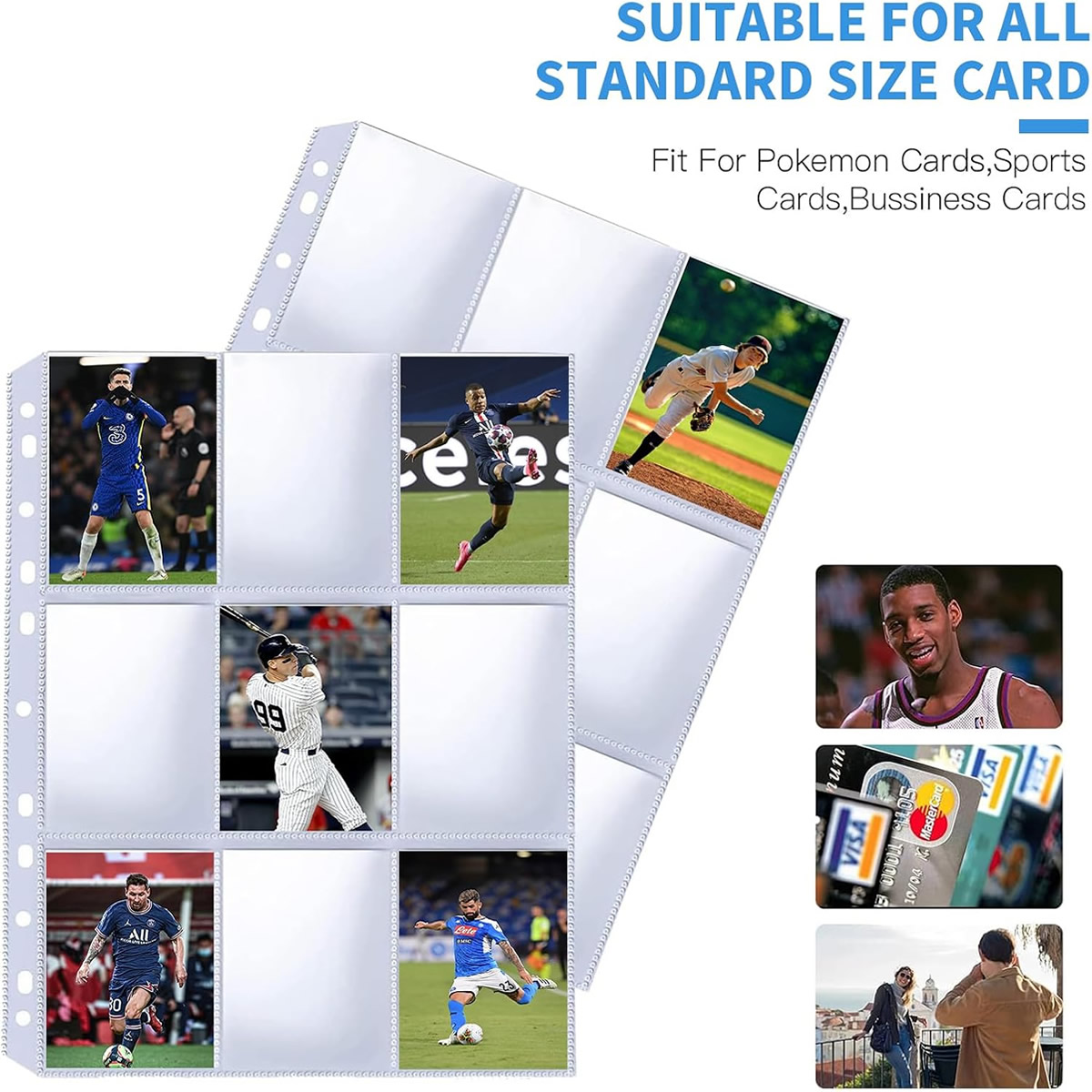 Paquete de 50 Fundas para Tarj - Trading Card Binder reseña y precio